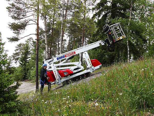 Einsatz der DINO 185XTC II auf schwierigem Gelände