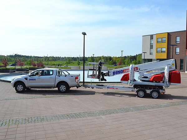 Mobiler Einsatz mit DINO 220XTD – flexibel transportierbar für Arbeiten an wechselnden Standorten
